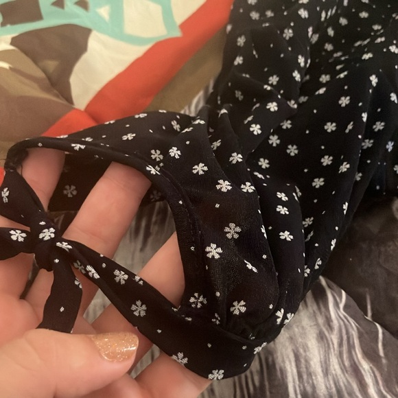 Navy Floral Sundress/Minidress - Picture 3 of 4